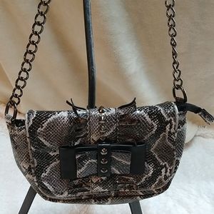 Charming Charlie Snakeskin Print Bag